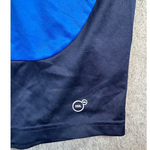 FIGC Italia Soccer Jersey Mens M Blue Colorblock Puma Activewear Performance - Picture 5 of 8